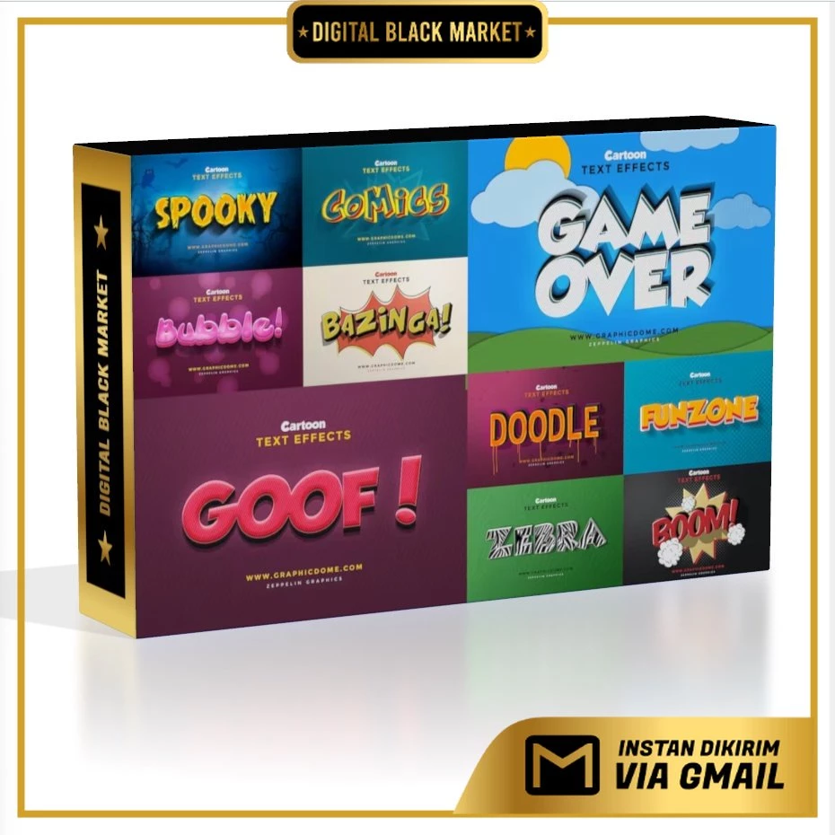 3d Cartoon Text Effects